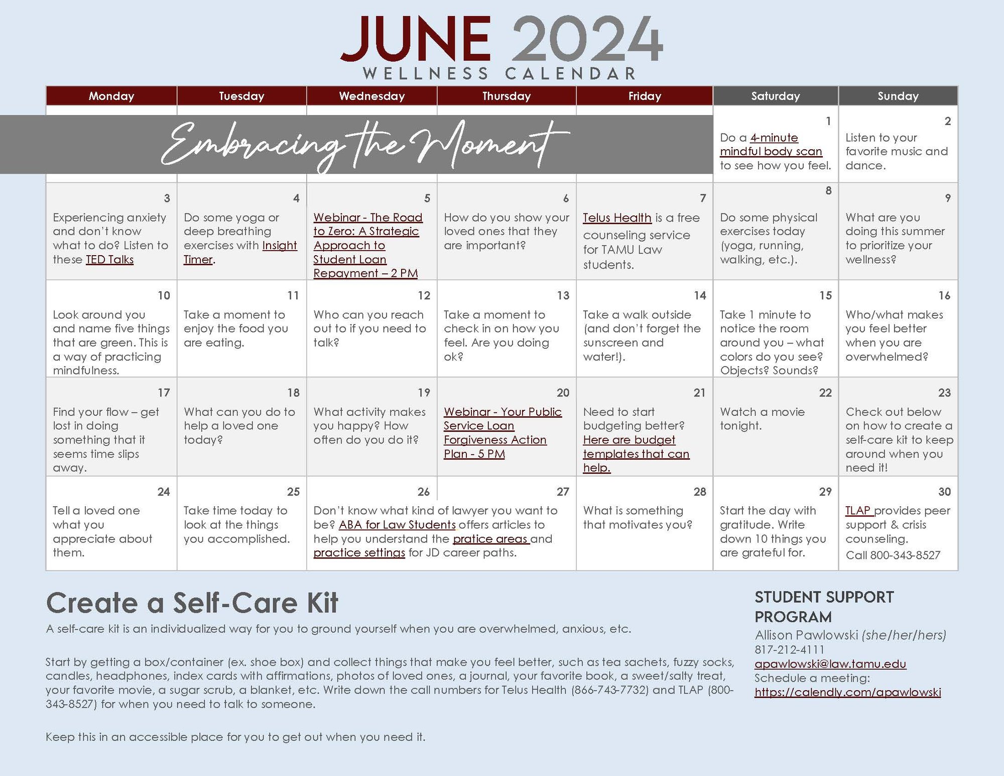 2024-June Wellness Calendar